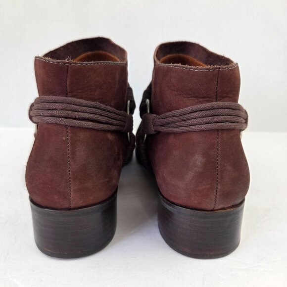 Anthro Bernardo Francesca Bootie Brown Suede Size 10M - Picture 7 of 14